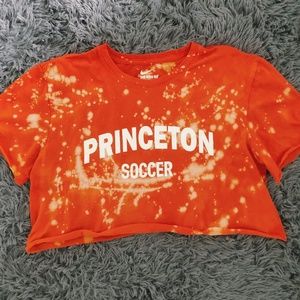 Bleached Cropped Vintage Nike Princeton Shirt